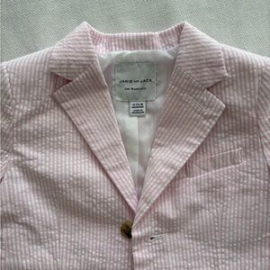 Janie and Jack Pink Pinstripe Blazer